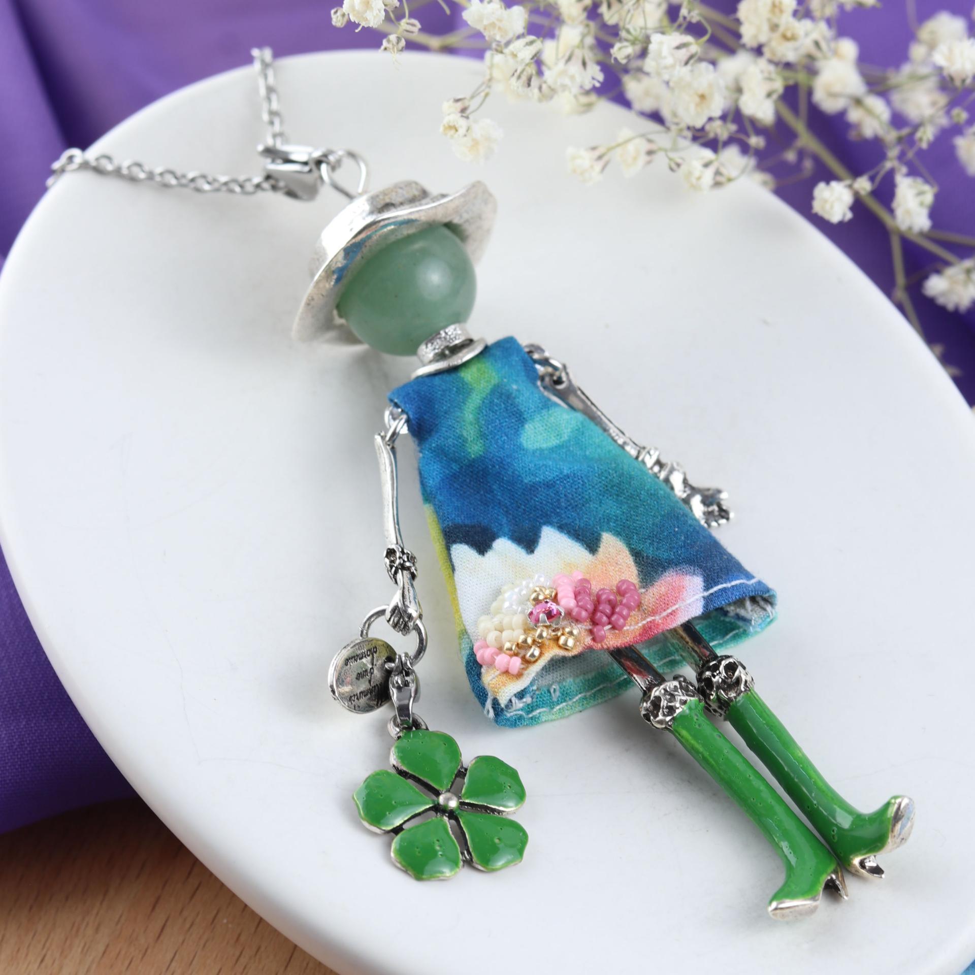 collier pierre naturelle et bijou made en France fait main-Murmures d'une charmeuse